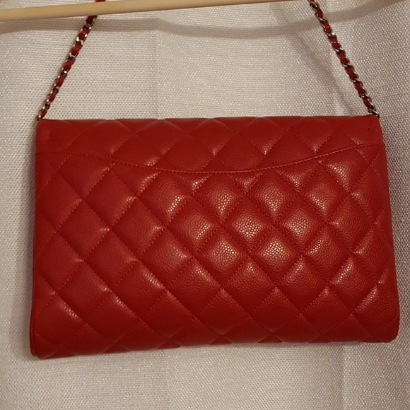 ❌SOLD❌ Red Chanel Shoulder Bag Caviar - Picture 3 of 7